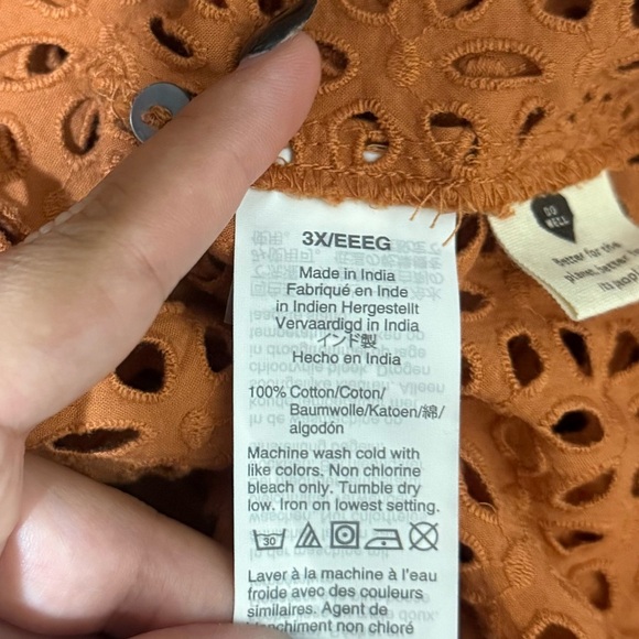 Madewell Eyelet Ruffle-Sleeve Pintuck Mini Dress in Mulled Cider - Picture 7 of 7